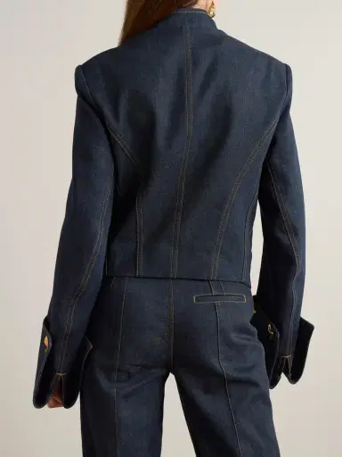 Zimmermann Button-embellished Denim Jacket | Thumbnail 3 Zimmermann Button-embellished Denim Jacket | Thumbnail 3