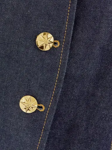 Zimmermann Button-embellished Denim Jacket | Thumbnail 4 Zimmermann Button-embellished Denim Jacket | Thumbnail 4