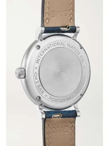 IWC SCHAFFHAUSEN Portofino Automatic 34mm Stainless Steel, Textured-leather And Diamond Watch | Thumbnail 4 IWC SCHAFFHAUSEN Portofino Automatic 34mm Stainless Steel, Textured-leather And Diamond Watch | Thumbnail 4