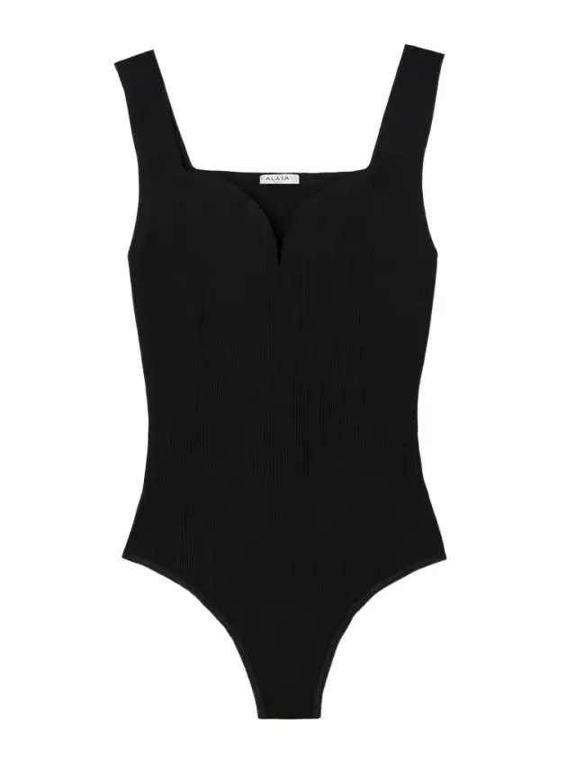 Ribbed Jersey Bodysuit