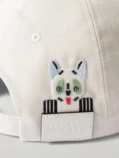 Loewe + Louis Wain Leather-trimmed Embroidered Cotton-canvas Baseball Cap | Thumbnail 4 Loewe + Louis Wain Leather-trimmed Embroidered Cotton-canvas Baseball Cap | Thumbnail 4