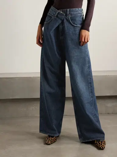 AGOLDE Vana Draped Low-rise Wide-leg Jeans | Thumbnail 3 AGOLDE Vana Draped Low-rise Wide-leg Jeans | Thumbnail 3