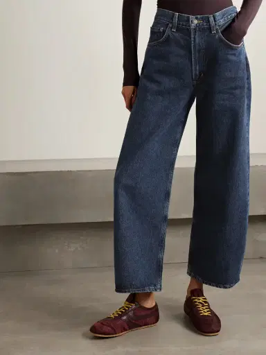 AGOLDE Low Curve Crop High-rise Wide-leg Jeans | Thumbnail 3