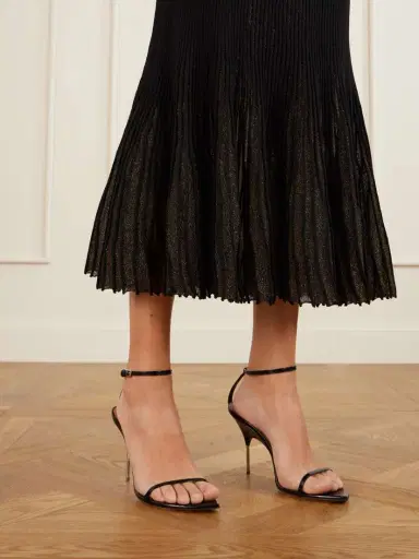 Ulla Johnson Vera Pleated Metallic Ribbed-knit Midi Skirt | Thumbnail 5 Ulla Johnson Vera Pleated Metallic Ribbed-knit Midi Skirt | Thumbnail 5