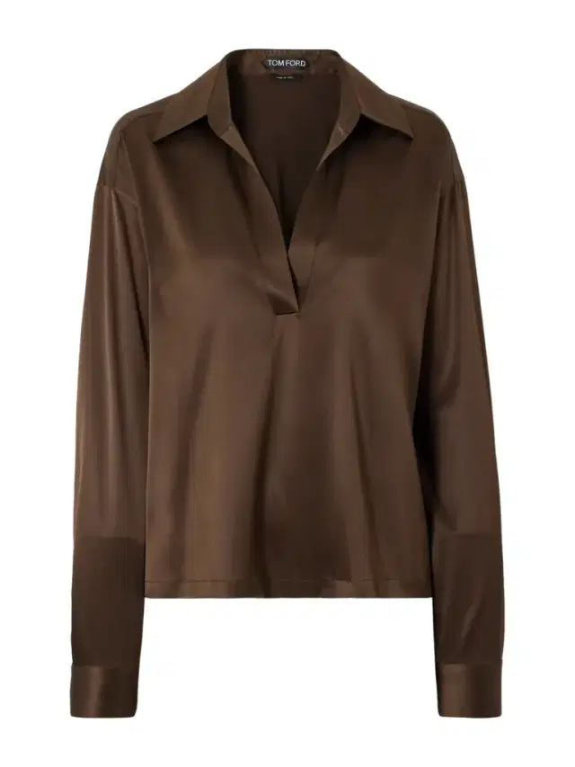 Silk-blend Satin Blouse