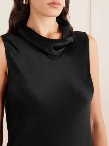 LESET Barb Satin Midi Dress | Thumbnail 5