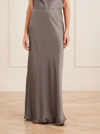 LESET Barb Satin Maxi Skirt | Thumbnail 3 LESET Barb Satin Maxi Skirt | Thumbnail 3
