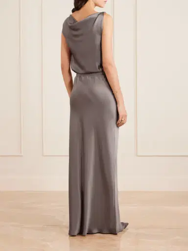 LESET Barb Satin Maxi Skirt | Thumbnail 4 LESET Barb Satin Maxi Skirt | Thumbnail 4