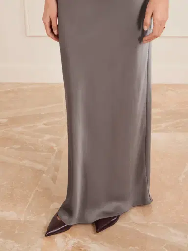 LESET Barb Satin Maxi Skirt | Thumbnail 5 LESET Barb Satin Maxi Skirt | Thumbnail 5
