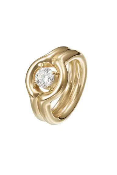 Melissa Kaye Diamond Rocky Pinky Ring | Thumbnail 1