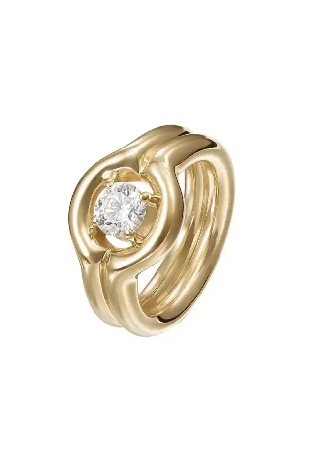 Melissa Kaye Diamond Rocky Pinky Ring