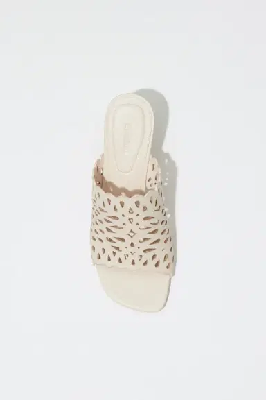 Simkhai Shadow Mule Laser Cut Leather Sandal | Thumbnail 3 Simkhai Shadow Mule Laser Cut Leather Sandal | Thumbnail 3