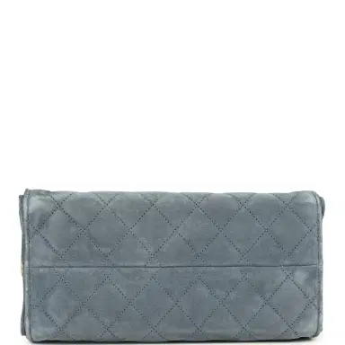 Chanel Chanel Small 25 Hobo Bag Blue Suede Antique Gold Hardware | Thumbnail 6 Chanel Chanel Small 25 Hobo Bag Blue Suede Antique Gold Hardware | Thumbnail 6