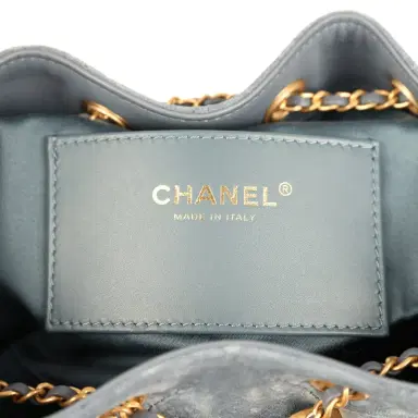 Chanel Chanel Small 25 Hobo Bag Blue Suede Antique Gold Hardware | Thumbnail 8 Chanel Chanel Small 25 Hobo Bag Blue Suede Antique Gold Hardware | Thumbnail 8