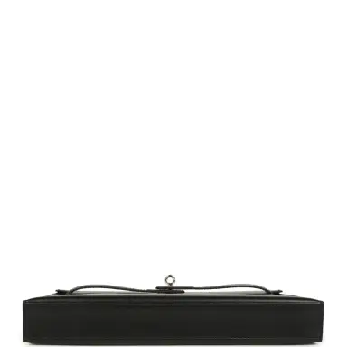 HERMÈS Hermes Kelly Elan "Cheval De Bois" Black and Multi Tadelakt Palladium Hardware | Thumbnail 6