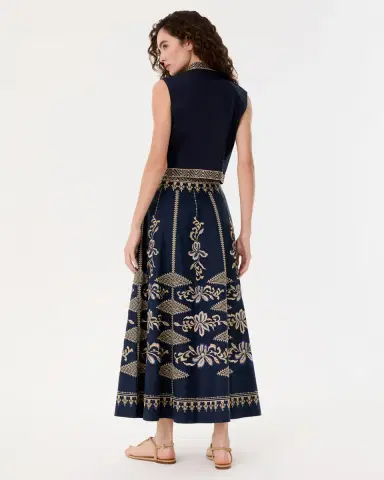 Emporio Sirenuse Andorra Top with Iris Embroidery | Thumbnail 4 Emporio Sirenuse Andorra Top with Iris Embroidery | Thumbnail 4