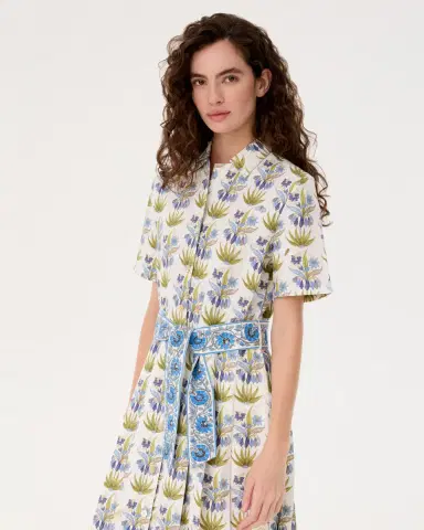 Emporio Sirenuse Claudia Dress in Celestine Flower Print | Thumbnail 3