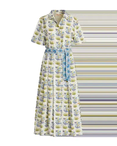 Emporio Sirenuse Claudia Dress in Celestine Flower Print | Thumbnail 5