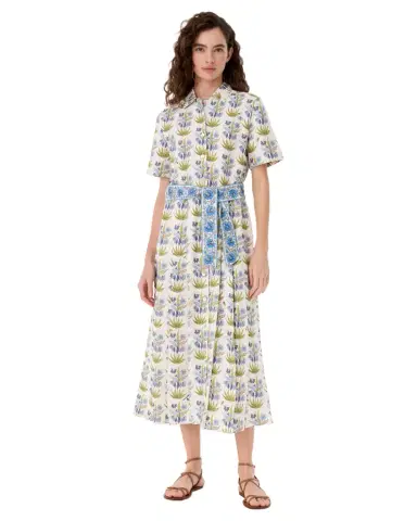 Emporio Sirenuse Claudia Dress in Celestine Flower Print | Thumbnail 1