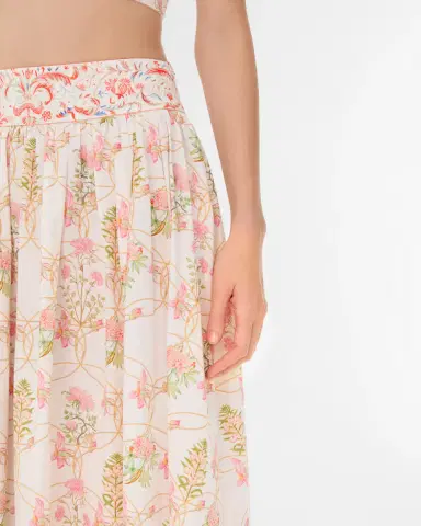 Emporio Sirenuse Ombretta Skirt in Rose Garden Print | Thumbnail 2