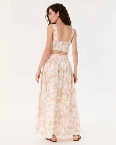 Emporio Sirenuse Ombretta Skirt in Rose Garden Print | Thumbnail 3