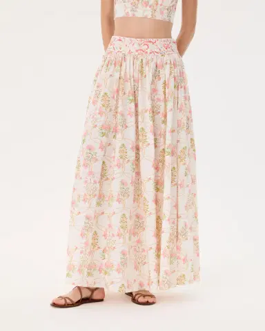 Emporio Sirenuse Ombretta Skirt in Rose Garden Print | Thumbnail 4
