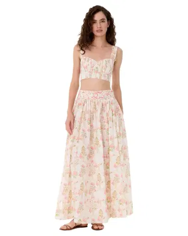 Emporio Sirenuse Ombretta Skirt in Rose Garden Print | Thumbnail 1