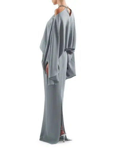 Taller Marmo Cyclades Crystal Cold Shoulder Dress | Thumbnail 3 Taller Marmo Cyclades Crystal Cold Shoulder Dress | Thumbnail 3