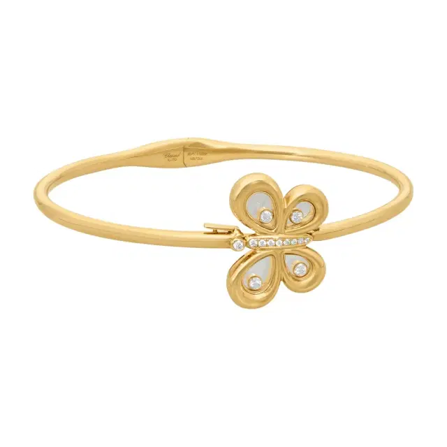 Chopard Chopard Happy Butterfly 18K Rose Gold Diamond Butterfly Bangle Bracelet by The Solist