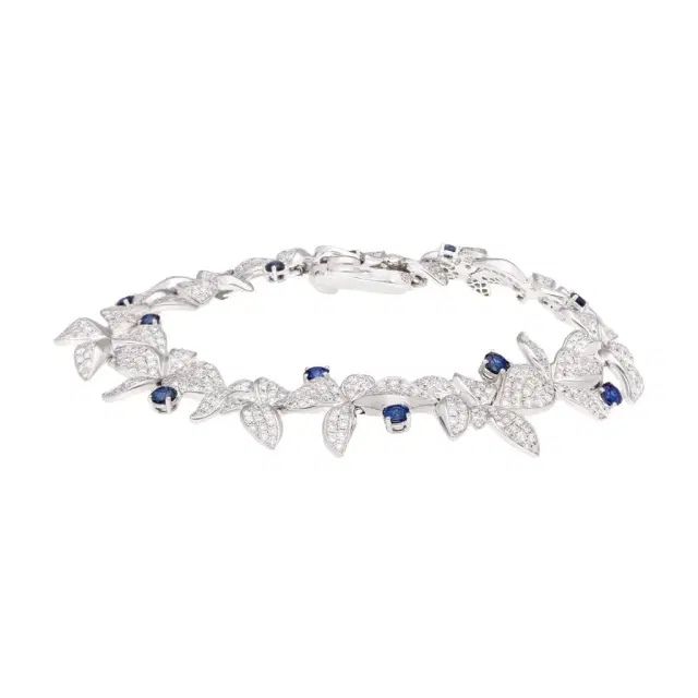 Gübelin Gübelin Belize 18K White Gold Sapphire & Diamond Bracelet by The Solist
