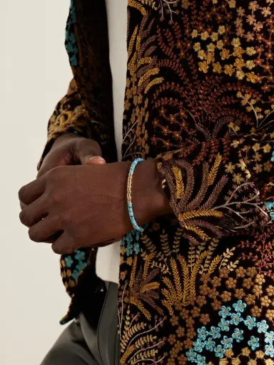 John Hardy Gold Turquoise Heishi Beaded Bracelet - Men | Thumbnail 2 John Hardy Gold Turquoise Heishi Beaded Bracelet - Men | Thumbnail 2