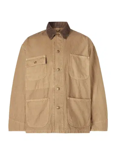 OrSlow Corduroy-Trimmed Cotton-Canvas Jacket - Men | Thumbnail 1