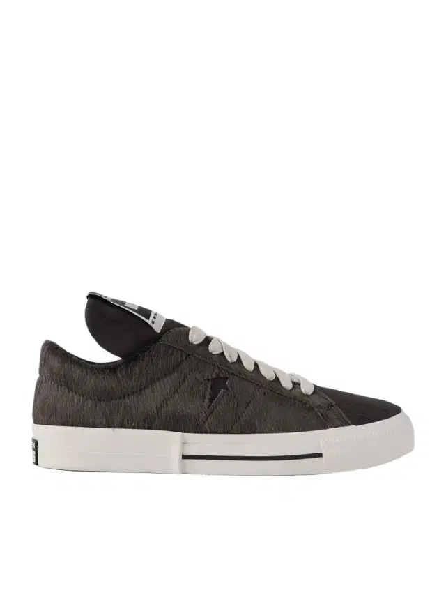 DRKSHDW by Rick Owens Converse One Star Leather-Trimmed Calf Hair Sneakers - Men