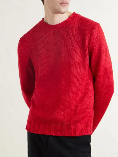 Saman Amel Gio Silk Sweater - Men | Thumbnail 3