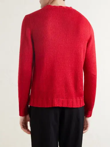 Saman Amel Gio Silk Sweater - Men | Thumbnail 4