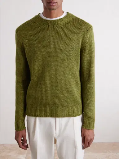 Saman Amel Gio Silk Sweater - Men | Thumbnail 3
