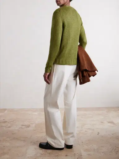 Saman Amel Gio Silk Sweater - Men | Thumbnail 4