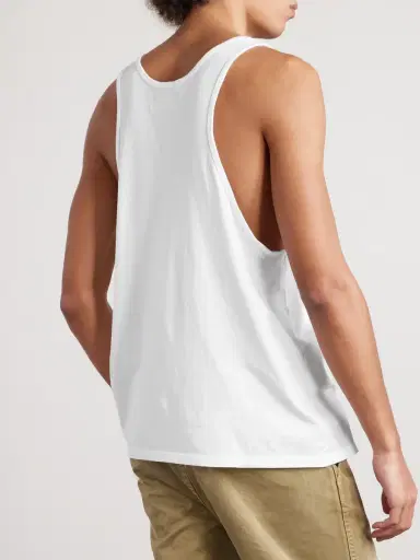 Les Tien Lightweight Combed Cotton-Jersey Tank Top - Men | Thumbnail 4 Les Tien Lightweight Combed Cotton-Jersey Tank Top - Men | Thumbnail 4