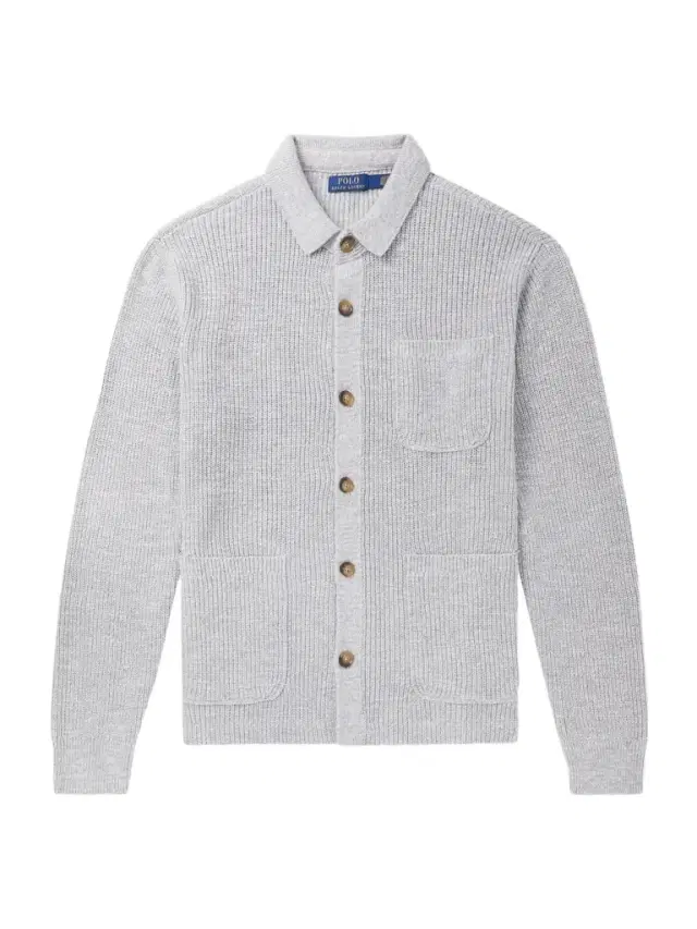 Ribbed Cotton Cardigan - Men