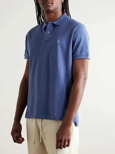Polo Ralph Lauren Slim-Fit Logo-Embroidered Cotton-Piqué Polo Shirt - Men | Thumbnail 3