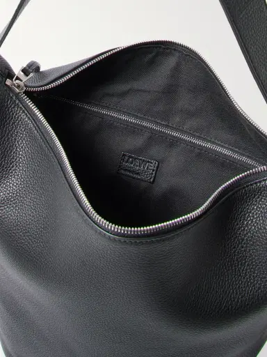 Loewe Loop Medium Logo-Debossed Leather Bucket Bag - Men | Thumbnail 5