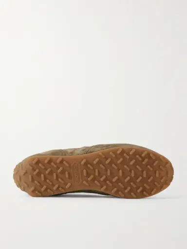 Tom Ford Mick Leather-Trimmed Suede Sneakers - Men | Thumbnail 3