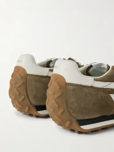 Tom Ford Mick Leather-Trimmed Suede Sneakers - Men | Thumbnail 5