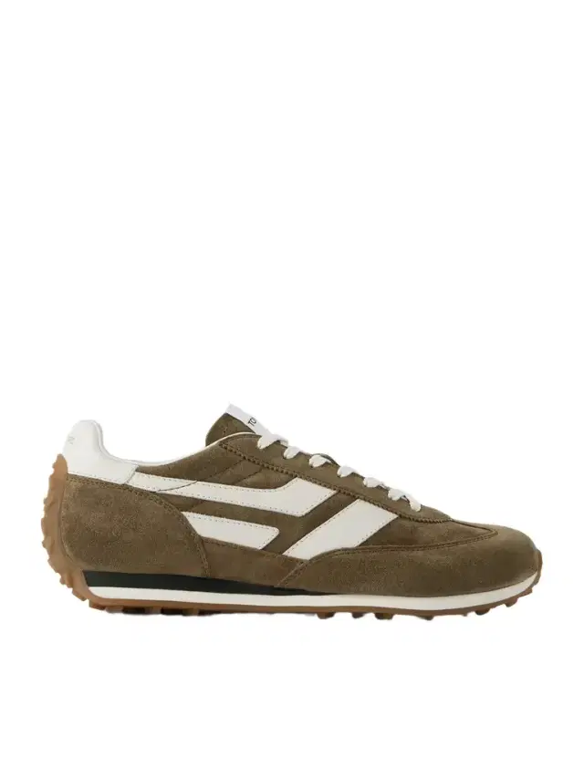 Tom Ford Mick Leather-Trimmed Suede Sneakers - Men