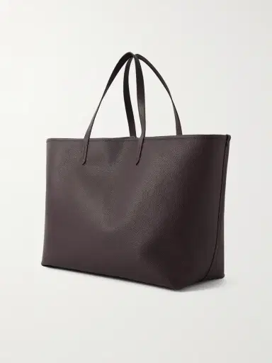 Burberry Large Reversible Full-Grain Leather and Checked Canvas Tote Bag - Men | Thumbnail 4 Burberry Large Reversible Full-Grain Leather and Checked Canvas Tote Bag - Men | Thumbnail 4