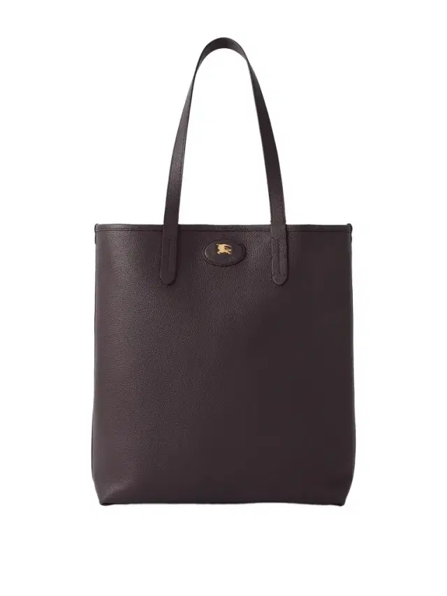 Reversible Full-Grain Leather and Checked Canvas Tote Bag - Men