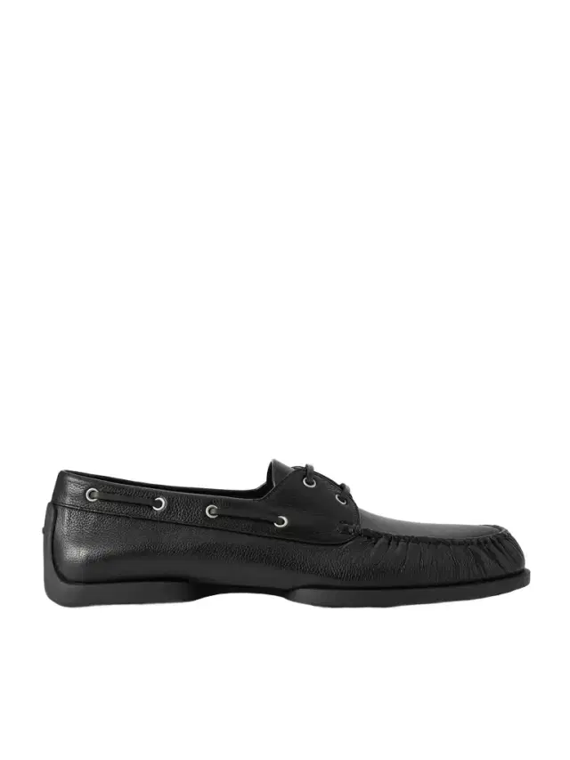Leather Boat Shoes - Men