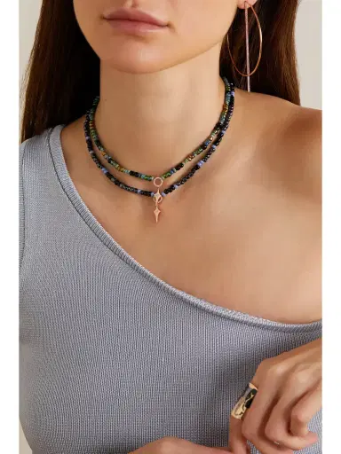 Diane Kordas 14-karat Rose Gold, Bead And Diamond Necklace | Thumbnail 5 Diane Kordas 14-karat Rose Gold, Bead And Diamond Necklace | Thumbnail 5