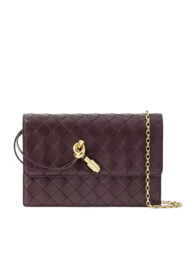 Intrecciato Leather Pouch