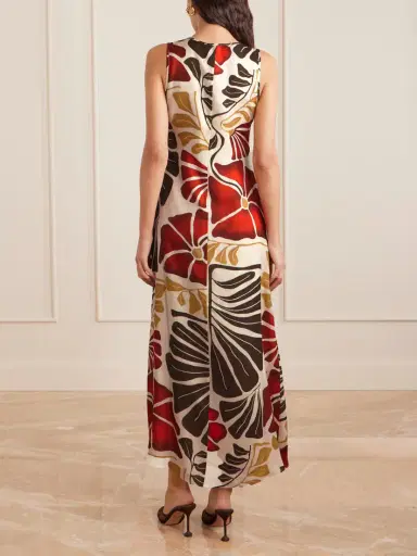 SIR. Julietta Printed Twill Maxi Dress | Thumbnail 4 SIR. Julietta Printed Twill Maxi Dress | Thumbnail 4